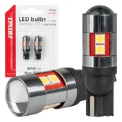 shumee LED CANBUS žarnice T10 W5W 9 SMD 3030 bela 12V 24V 36V 48V AMIO-04244