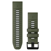 Garmin nadomestni pašček Quickfit 26, silikonski, Moss/Graphite