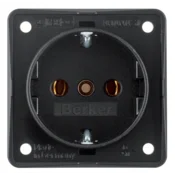 Integro Flow SCHUKO vtičnica mat črna 9418505