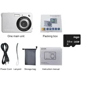 INF Digitalni fotoaparat K09 s kartico 32GTF - Ujemite vsak trenutek Silver, (5000116952)