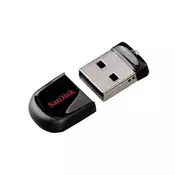 USB disk SANDISK 64GB CRUZER FIT, 2.0, črn, micro format (SDCZ33-064G-G35) (144521)