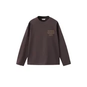 MANGO KIDS Majica sepija / temno rjava