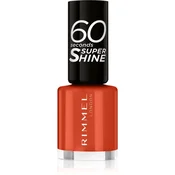 Rimmel London 60 Seconds Super Shine hitro sušljiv lak za nohte 8 ml odtenek 410 Wild Spice