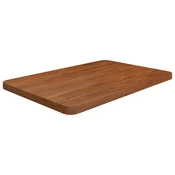 vidaXL Kopalniški pult temno rjav 60x40x2,5 cm obdelan trden les