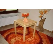 eoshop Jedilna miza 90x90 iz masivnega bora (barva lesa: jelša)