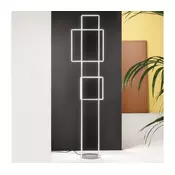 Ondaluce - LED prigušiva podna lampa DOWEL LED/77W/230V 166 cm srebrna