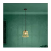 Eglo 390152 - Lestenec na vrvici MONTEZUELO 1xE27/40W/230V pr. 24 cm rjava