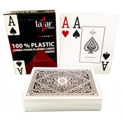 Poker karte Lazar 1070 Premium 100% plastic, jumbo index, modre