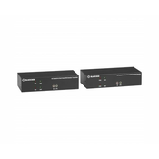 Black Box KVM Extender over Fiber - 4K, Dual-Head, DisplayPort, USB 2.0, Serial, Audio, Local Video