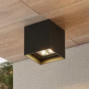 Lindby Eveta LED stropna svetilka, 10 cm, antracit, aluminij, IP65 - Sodobni - Kovina