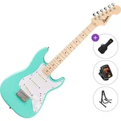 Fender Squier Mini Stratocaster MN Basic SET Sea Foam Green Elektricna gitara