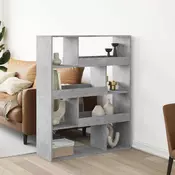 vidaXL vidaXL Knjižna omara betonsko siva 100x33x125,5 cm inženirski les, (21412955)