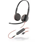 POLY Blackwire 3225 Headset Head-band 3.5 mm connector USB Type-C Black