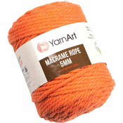 Yarn Art Macrame Rope 5 mm 5 mm 85 m 770 Light Orange Vrvica