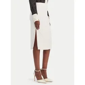 Elisabetta Franchi Ravno krilo GO-164-61E2-V250 Bela Regular Fit