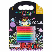 Tookyland Velvet Painting Animals 6 slik 8 markerjev