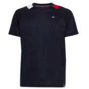 Muška majica Tommy Hilfiger Textured Print Training S/S Tee - desert sky