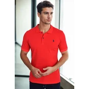 T9561 DEWBERRY MENS TSHIRT-RED