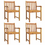 Vrtne stolice 4 kom 56 x 55,5 x 90 cm od masivnog drva bagrema