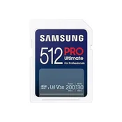 Samsung Memorijska kartica PRO Ultimate SDXC, 512GB, MB-SY512SB, WW 4K 200MBs, 130MBs