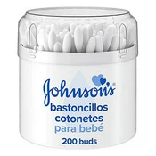 Johnsons Baby Cotton Buds, Štapici za uho, Pamuk, 200 kom, Bijelo