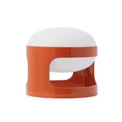Kartell namizna svetilka KD28, oranžna, O 25 cm, E14-LED - Dnevna soba/jedilnica - Dizajn - oranžna, bela - Plastika