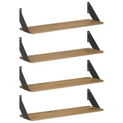 Vidaxl Stenske police 4 kos Artisan hrast 70 x 20 x 17 cm