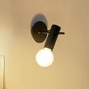 LEDS-C4 Nude stenska svetilka E27 črna - Dnevna soba/jedilnica - Dizajn - Kovina