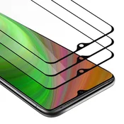 Cadorabo CADORABO OnePlus 7T - Zaščitna folija v transparentno s čarno - 3-pack Kaljeno steklo za zaščito zaslona s trdoto 9H in 3D dotikom, (20548260)