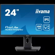 IIYAMA Monitor LED XUB2492QSU-B1 23.8 IPS 2560 x 1440 @100Hz 300 cd/m2 1000:1 0.5ms HDMI DP USB-Hub height, swivel, tilt, pivot (rotation both s