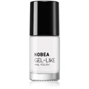 NOBEA Day-to-Day lak za nohte z gel učinkom odtenek Snow white #N57 6 ml