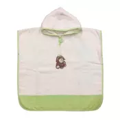 PONČO 65/59 cm krem, zelena