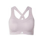 ADIDAS PERFORMANCE Sportski grudnjak, sivkasto ljubicasta (mauve) / bijela