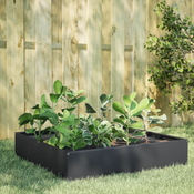 Povišena vrtna gredica antracit 100x100x33,5 cm od celika