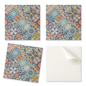 shumee Dekorativne PVC stenske ploščice z vzorcem za sobo Mozaični vzorci v simetriji 9x30x30 cm