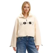 Cropp - Dukserica sherpa - Krem