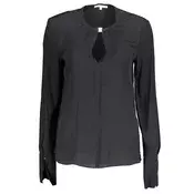 PATRIZIA PEPE WOMEN'S LONG SLEEVE SHIRT BLACK