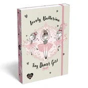 ICO: Lizzysuli Tiny Dancer Ballerina škatla za zvezke z elastiko A4