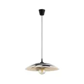 Luster na kabelu ARMI 1xE27/15W/230V crna/bež