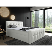 BOXSPRING postelja Baltimore 138 (140x200cm), bela