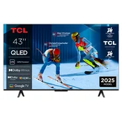 TCL 43”P7K 4K QLED TV 60HzGoogle TV; HDR multi-format;HVA Panel; Game Master; Dolby Atmos;