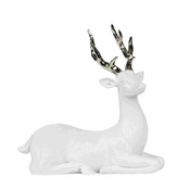 Lene Bjerre Bela srna SERAFINA z zlatimi rogovi, 24 cm, sedi