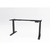 Elektropodesivi sto Ergodynamic A7 Performance, Sa dva motora, 1200 x 600 x 25mm, Crni