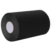 Vidaxl Samolepljiva tape za umetno travo Črna 15 cm x 20 m