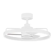 Bela kovinska LED zatemnitvena stropna svetilka Lunair – Nova Luce
