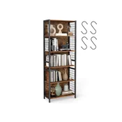 Songmics Knjižna omara 4 police 30x60x1756 cm rjava