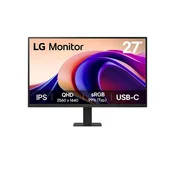 LG monitor 27U631A-B, 27, QHD, 100Hz, IPS, 5ms, 250cd, HDMI, Type-C (15W), VESA 100x100, nagib, tamno siva