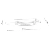 SOLEA 35 PLAFONSKA SVETILJKA 16W 3000/4000/6000K CRNA/DRVO DIM