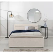 Livetastic OBLAZINJENA POSTELJA 140 cm  x 200 cm , les, kovina, umetna masa, tekstil naravne barve