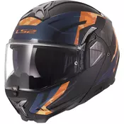 Preklopna motociklistička kaciga LS2 FF910 Advant II Glide mat crno-narančasta